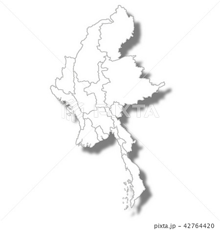 ミャンマー 国 地図 アイコン ミャンマー 国 地図 アイコン 42764420