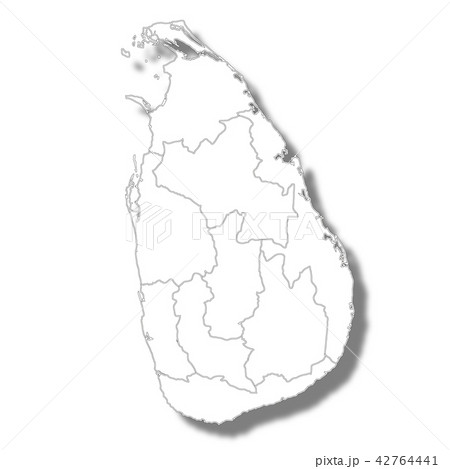 スリランカ 国 地図 アイコンのイラスト素材