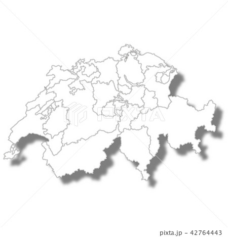 スイス　国　地図　アイコン 42764443