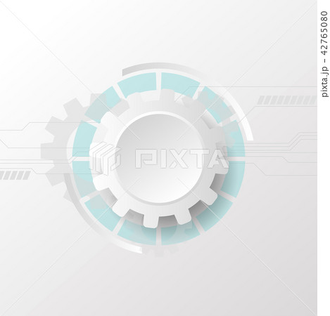 Gray gear technology abstract background, eps10 42765080