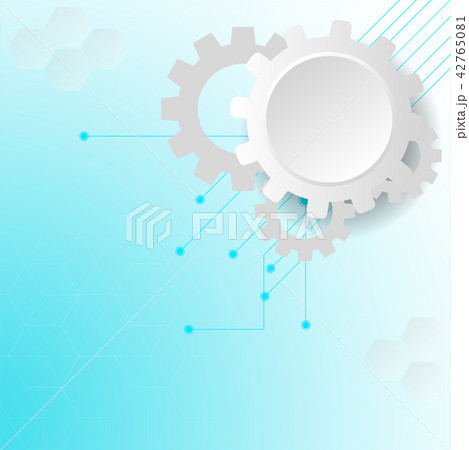Gear technology abstract background, illustration  42765081