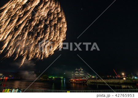 (静岡県)下田黒船祭、海上花火大会 (静岡県)下田黒船祭、海上花火大会 42765953