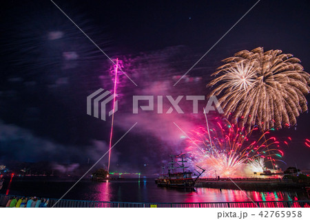 (静岡県)下田黒船祭、海上花火大会 (静岡県)下田黒船祭、海上花火大会 42765958