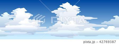 シームレス背景_夏の雲 42769387