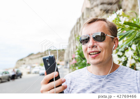 Man calling by mobile phone 42769466
