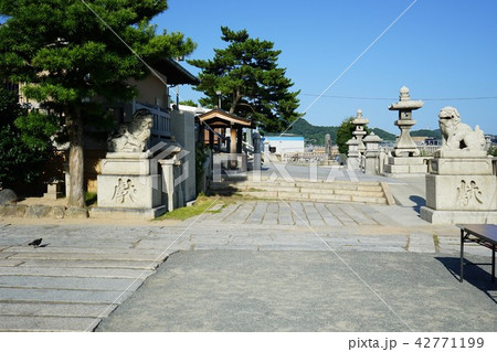 下関市　関の氏神　亀山宮　狛犬 42771199