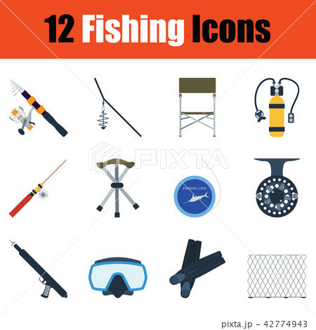 Fishing icon set Fishing icon set 42774943