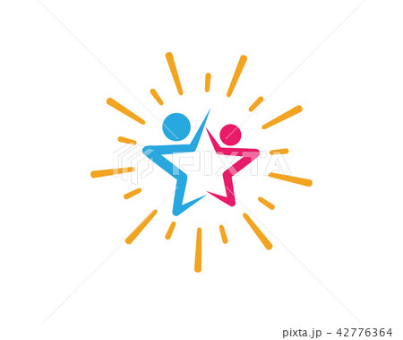 Star Community, network and social icon 42776364