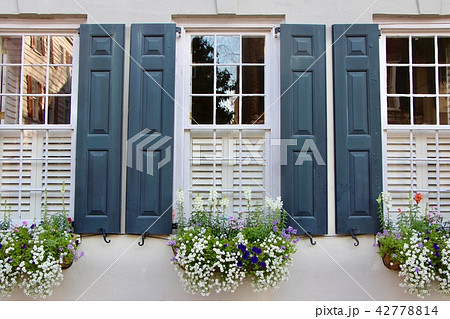 <米国>チャールストンのお洒落な窓 42778814