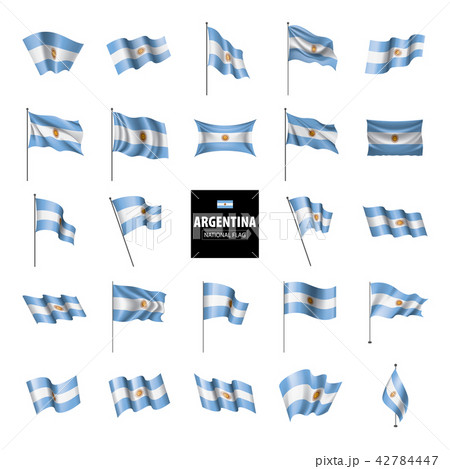 Argentina flag, vector illustration on a white background Argentina flag, vector illustration on a white background 42784447