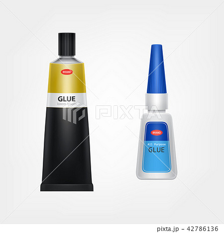 Branded metal and plastic glue tubes  42786136