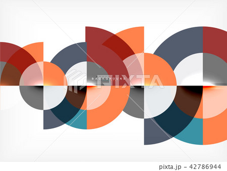 Minimal circle abstract background design, multicolored template for business or technology Minimal circle abstract background design, multicolored template for business or technology 42786944
