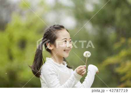 韓国人 少女 笑顔 42787719