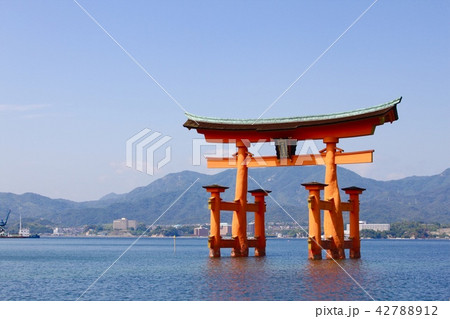 <広島県>宮島の大鳥居 42788912