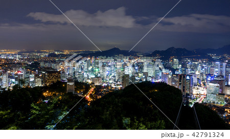 ソウル 韓国 風景の写真素材