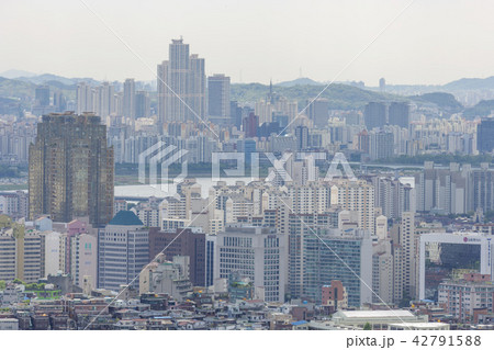 ソウル 韓国 風景の写真素材
