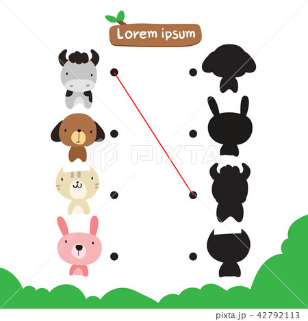 animals matching game vector design animals matching game vector design 42792113