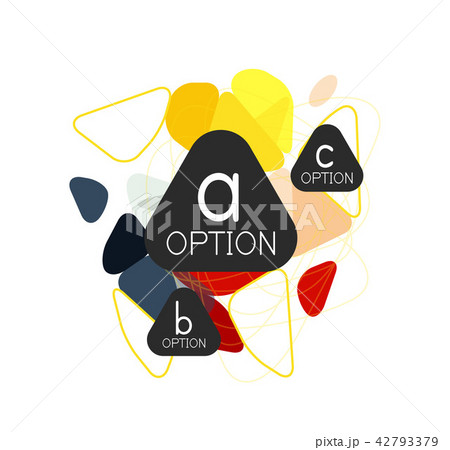 Triangle infographics design layout 42793379