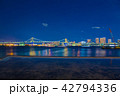 東京の夜景　レインボーブリッジ 42794336