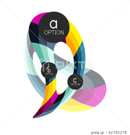 Abstract colorful geometric option infographics design template with sample abc options. Abstract Abstract colorful geometric option infographics design template with sample abc options. Abstract 42795279