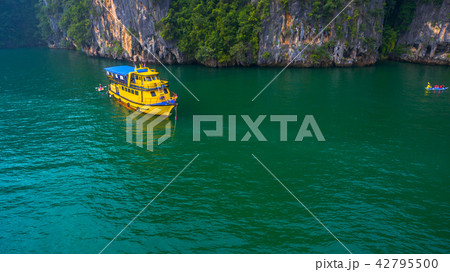 tourist boat parking infront Panak cave tourist boat parking infront Panak cave 42795500