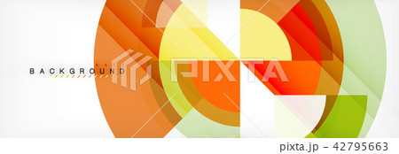 Vector circular geometric abstract background 42795663