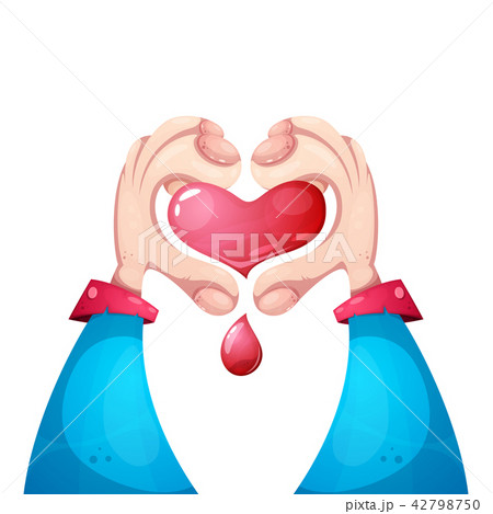 Healt, medical, love illustration. Hand and heart. Healt, medical, love illustration. Hand and heart. 42798750