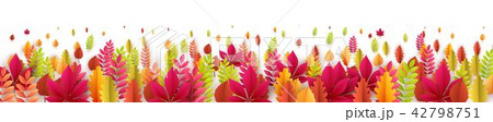 Autumn banner with fall leaves. Vector illustration Autumn banner with fall leaves. Vector illustration 42798751