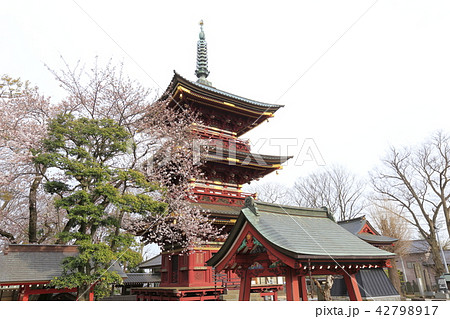 板橋不動尊 三重塔 茨城県つくばみらい市 板橋不動尊 三重塔 茨城県つくばみらい市 42798917