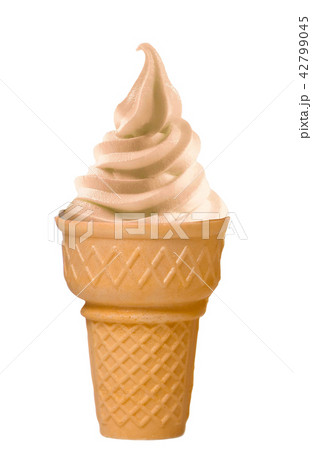 Icecream cone isolated on white 42799045