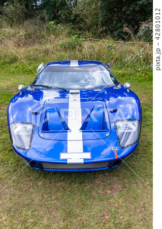 Vintage Sports Car Blue White 42801012