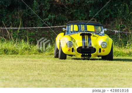 Vintage Sports Car Yellow Black Vintage Sports Car Yellow Black 42801016