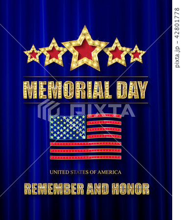 Memorial day background vector art Memorial day background vector art 42801778