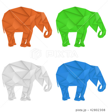 Elephant. Polygonal vector illustration Elephant. Polygonal vector illustration 42802308