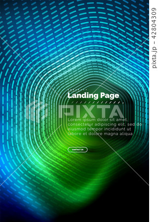 Neon glowing techno hexagon shape lines, hi-tech futuristic abstract background, landing page Neon glowing techno hexagon shape lines, hi-tech futuristic abstract background, landing page 42804309