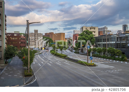 愛知県　名古屋都市風景　西区　菊ノ尾通り 42805706