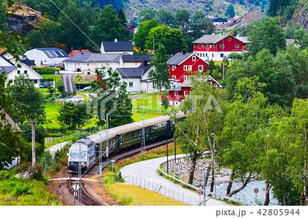 Flam, Norway train to Myrdal Flam, Norway train to Myrdal 42805944