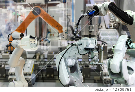 Robot Industrial 4.0 of things technology robot Robot Industrial 4.0 of things technology robot 42809761