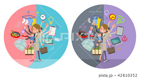 flat type Short hair women_mulch task switch 42810352