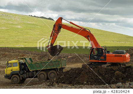 road laying in a mountainous area road laying in a mountainous area 42810424