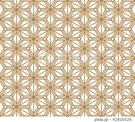Seamless pattern based on Japanese ornament Kumiko Seamless pattern based on Japanese ornament Kumiko 42810526