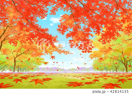 トップ100紅葉 風景 イラスト すべてのイラスト画像