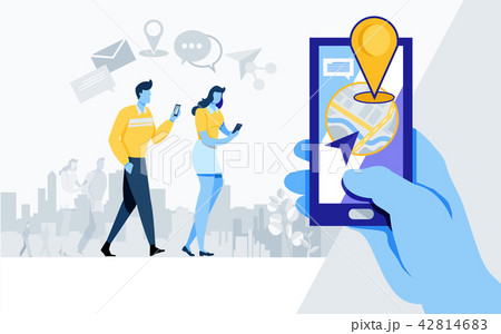 Social media share. location, navigation. Social media share. location, navigation. 42814683