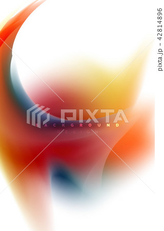 Holographic fluid colors flow, colorful liquid mixing colours motion concept 42814896