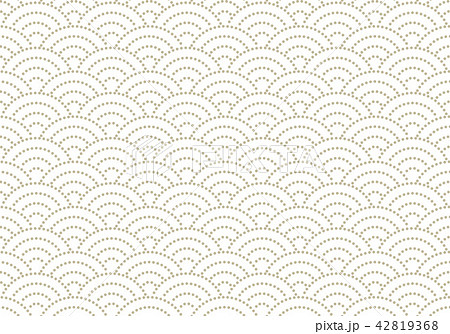 Pattern of dotted wave Seigaiha Pattern of dotted wave Seigaiha 42819368