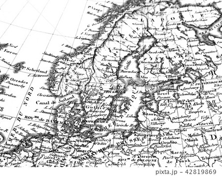 古地図　北欧 42819869