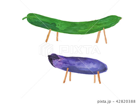 お盆　牛馬 42820388