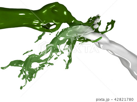 抹茶ラテのイラスト素材