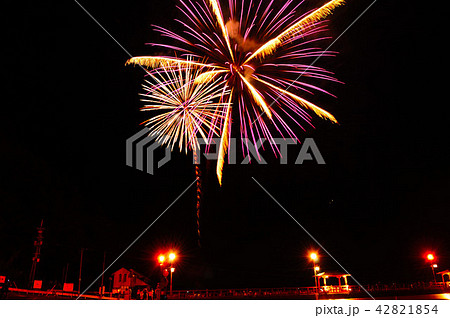 花火(三朝温泉 恋谷橋) 花火(三朝温泉 恋谷橋) 42821854