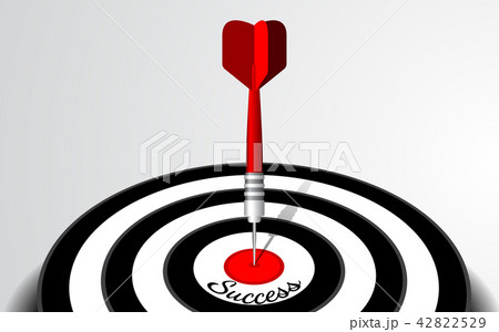 Abstract dart target isolated business target goal 42822529